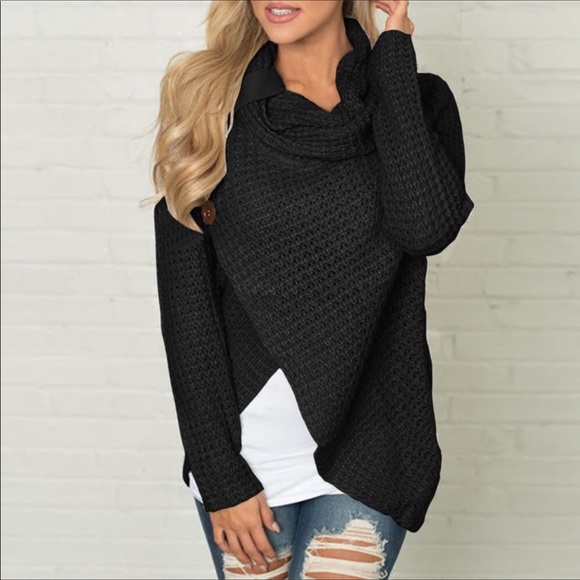 🖤New Arrival🖤Cowl Neck Knit Sweater - Picture 3 of 7